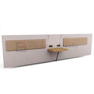 HGI ADA Double Queen - Upholstered Headboard With Attached Nightstand (Bloom/Revive) HGI ADA Double Queen - Upholstered Headboard With Attached Nightstand (Bloom/Revive)